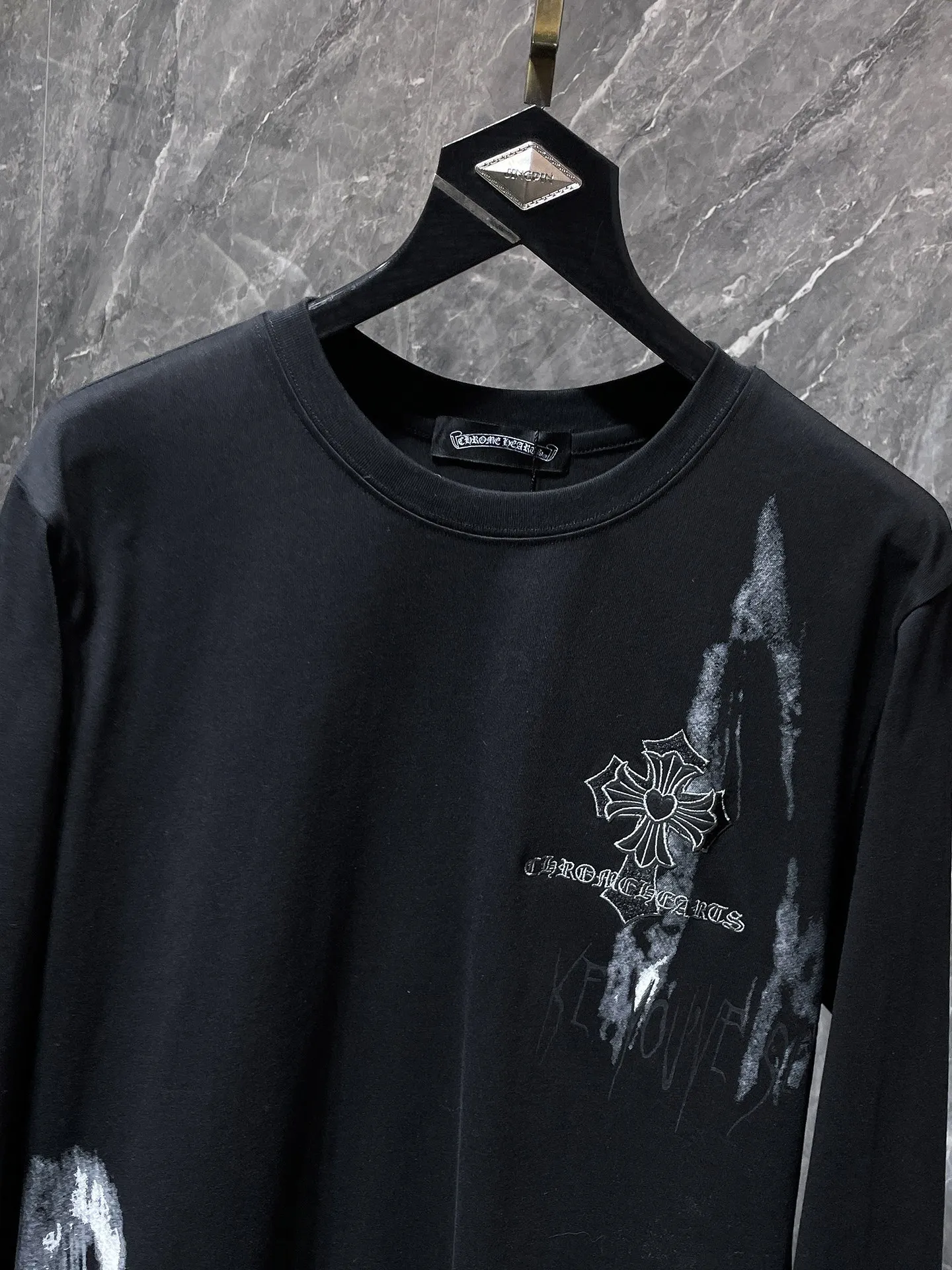 8079# Chrome Hearts 🍁 TSeries🍁 T 1 1 ：Black White Sizes：S、M、L、XL